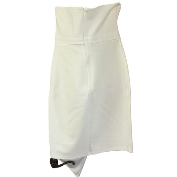 Lulus White Bodycon Strapless Dress Women’s Sz L Bridal Bride Bachelorette Party - Picture 7 of 14